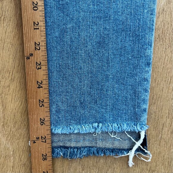 RAMY BROOK MIRANDA HIGH RISE RELAX FIT JEANS WOMEN’S sz 24 Frayed Hem NWT - Picture 11 of 12